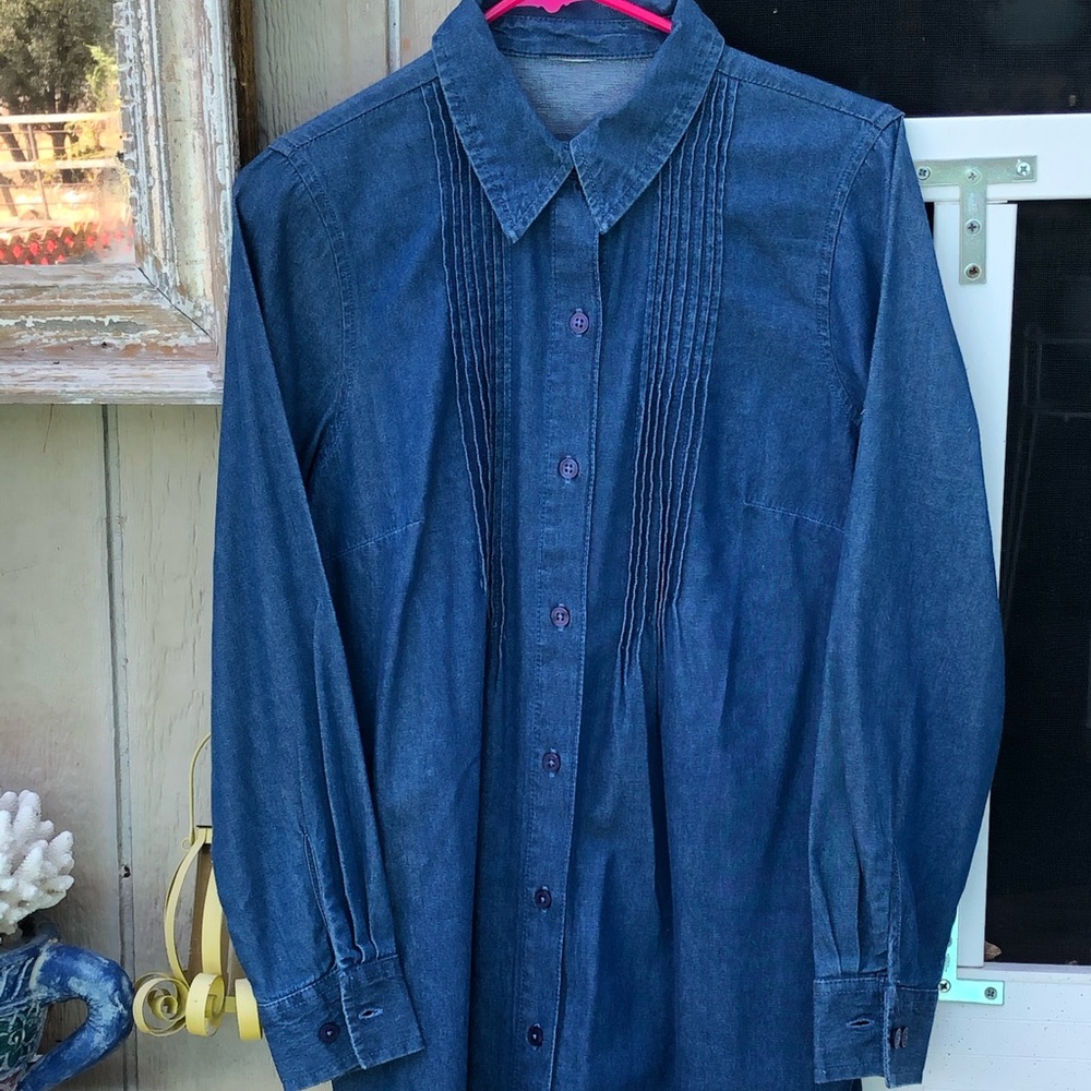 Denim tunic.